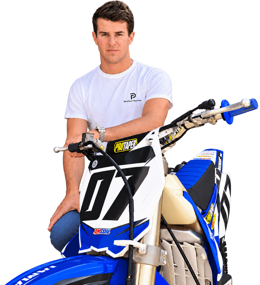 Bropac rider with a Yamaha dirt bike